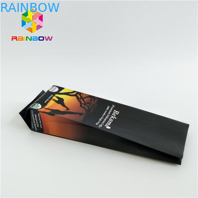 คราฟท์ด้านเป้าเสื้อกางเกงลุกขึ้นยืนถุงกาแฟถุงพลาสติกปิดผนึกพิมพ์แบบกำหนดเอง