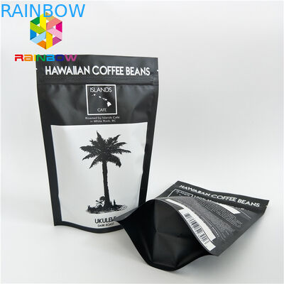 ผงชาถั่วถุงพลาสติกบรรจุภัณฑ์อลูมิเนียมฟอยล์พิมพ์แบบกำหนดเองพร้อมวาล์ว