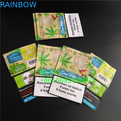 ล้างหน้าต่างยืนขึ้นถุงซิปพิมพ์แบบกำหนดเองสำหรับชาสมุนไพร CBD Powerfood บรรจุภัณฑ์