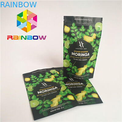 พื้นผิวด้านเสร็จพลาสติกถุงบรรจุภัณฑ์ซิป Stand Up ถุงผงโปรตีน