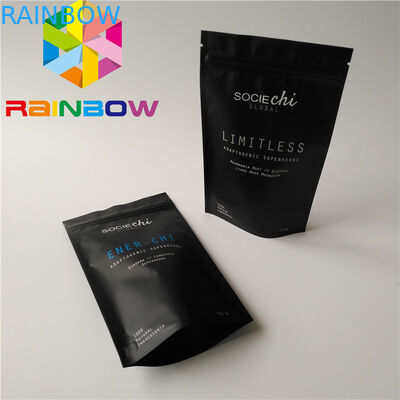 วัสดุเกรดอาหารยืนขึ้นถุงซิปรูปกรวยผงผงมะรุมกับถุงฟอยล์