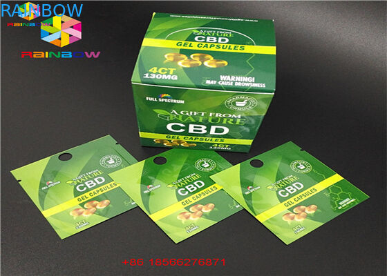 CBD GUMMIES บรรจุภัณฑ์ถุงพลาสติกพร้อมหน้าต่างซองอลูมิเนียมลามิเนตซองกันความร้อนถุงซิปใส่อาหารฟอยล์ถุงโพลี