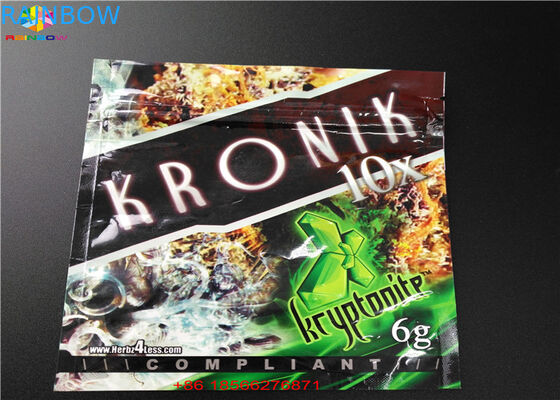 ซิปหลักฐานเด็กซิปอลูมิเนียมยืนขึ้นกระเป๋า CBD / บรรจุหีบห่อสำหรับผงน้ำตาล