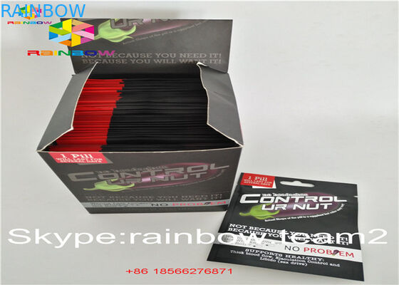 ซิปหลักฐานเด็กซิปอลูมิเนียมยืนขึ้นกระเป๋า CBD / บรรจุหีบห่อสำหรับผงน้ำตาล