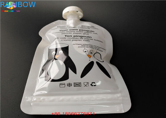 Reuse Liquid Spout Bags, Stand Up Pouches พร้อม Cap Doypack Foil Juice Spout