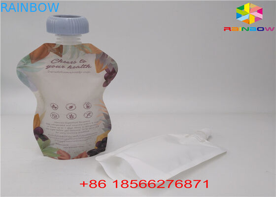 Reuse Liquid Spout Bags, Stand Up Pouches พร้อม Cap Doypack Foil Juice Spout