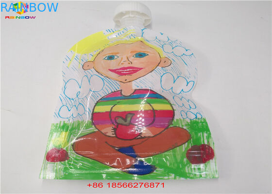Reuse Liquid Spout Bags, Stand Up Pouches พร้อม Cap Doypack Foil Juice Spout
