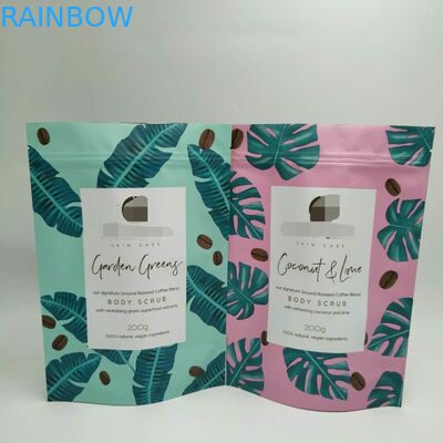 โฮโลแกรมถุงพลาสติกบรรจุภัณฑ์กาแฟ Eco ถุงอาหารที่มีด้านเดียวที่ชัดเจน