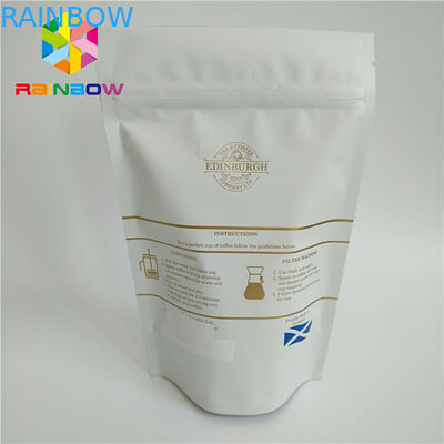 เกรดดีที่กำหนดเองพิมพ์ Stand Up Pouches Valve ทักษะการพิมพ์การปั๊มร้อนของ SGS