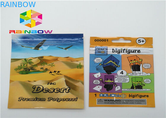 CMYK พิมพ์ถุงบรรจุภัณฑ์ซีลความร้อน, หลักฐานกลิ่นยืนขึ้นถุงซิป