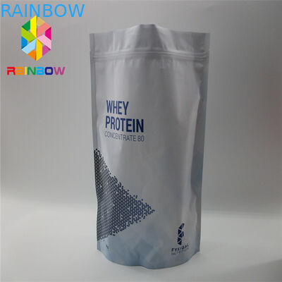 ถุงพลาสติกซิปแบบพับได้บรรจุภัณฑ์สองด้านเคลือบทองถุงบรรจุอาหารปลอดภัย