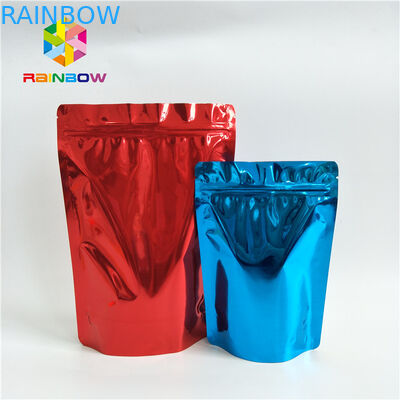 อาหารเกรดกำหนดเองพิมพ์ Stand Up Pouches พิมพ์อลูมิเนียมฟอยล์กลิ่นหลักฐาน Ziplock