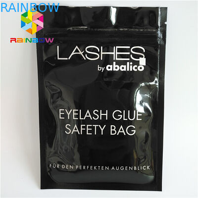 Zip Top Heat Seal ถุงบรรจุภัณฑ์ขนตาโฮโลแกรม Stand Up Pouch ล้างหน้า