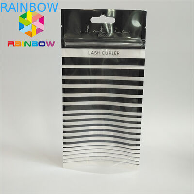 Zip Top Heat Seal ถุงบรรจุภัณฑ์ขนตาโฮโลแกรม Stand Up Pouch ล้างหน้า