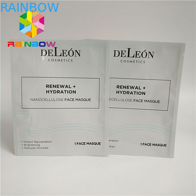 3 ชั้นลามิเนตวัสดุถุงพลาสติกบรรจุภัณฑ์หน้ากากฟอยล์ถุง Ziplock สำหรับมาสก์หน้า