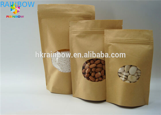 อลูมิเนียมฟอยล์ขนาดเล็กซิปล็อคถุงบรรจุภัณฑ์ถุงกระดาษ Doypack ผลกระทบด้านอาหาร