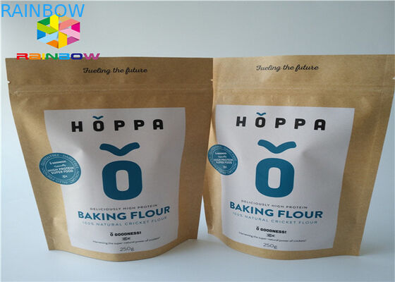 อลูมิเนียมฟอยล์ขนาดเล็กซิปล็อคถุงบรรจุภัณฑ์ถุงกระดาษ Doypack ผลกระทบด้านอาหาร