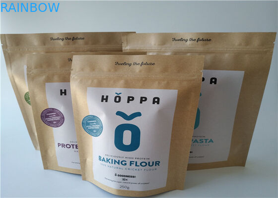 อลูมิเนียมฟอยล์ขนาดเล็กซิปล็อคถุงบรรจุภัณฑ์ถุงกระดาษ Doypack ผลกระทบด้านอาหาร