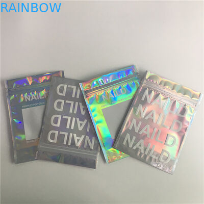 SGS / FDA อลูมิเนียมฟอยล์ถุงแต่งหน้านำมาใช้ใหม่ Mylar บรรจุภัณฑ์สามด้านปิดผนึก