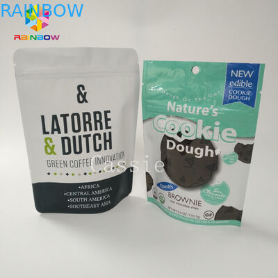 กราเวียพิมพ์ Stand Up อลูมิเนียมฟอยล์ถุงซิปล็อคที่กำหนดเองสำหรับอาหารผง