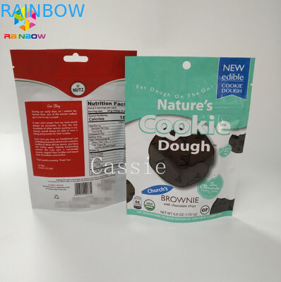 การเคลือบลุกขึ้นยืนถุงซิปบรรจุภัณฑ์ถุงบรรจุภัณฑ์อาหารที่ยืดหยุ่นสำหรับขนมถั่ว