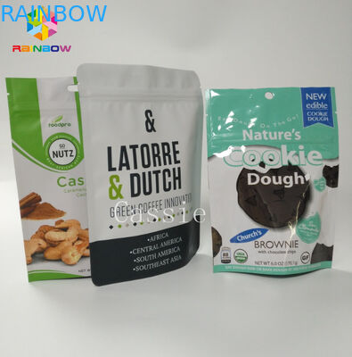 Ziplock Snack Bag Packaging บรรจุภัณฑ์อาหาร Stand Up Pouch อลูมิเนียมฟอยล์