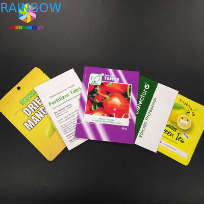 กลิ่นพิสูจน์ผนึกถุง Ziplock Mylar อาหารปลอดภัยอลูมิเนียมฟอยล์บรรจุสูญญากาศ 3x4 นิ้ว