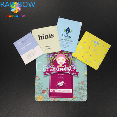 อลูมิเนียมฟอยล์พลาสติกถุงตราตนเองเปิดบรรจุภัณฑ์ของขวัญเล็ก ๆ ด้านบนบรรจุภัณฑ์