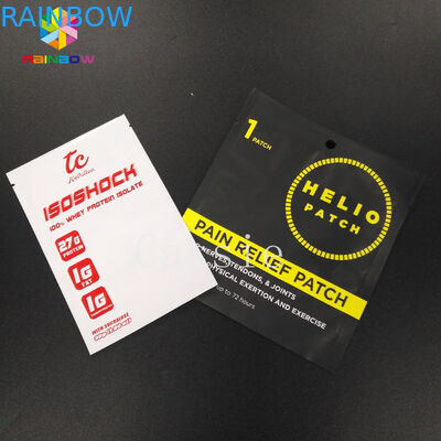 เคลือบถุงพลาสติกบรรจุภัณฑ์พลาสติกอลูมิเนียม Mylar กระเป๋าเก็บตัวอย่างขนาดเล็กที่มีซิป