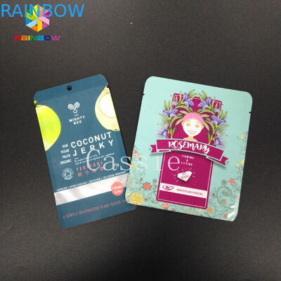 เคลือบถุงพลาสติกบรรจุภัณฑ์พลาสติกอลูมิเนียม Mylar กระเป๋าเก็บตัวอย่างขนาดเล็กที่มีซิป