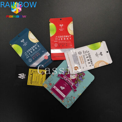 สามด้านปิดผนึก Ziplock Stand Up Pouches บรรจุภัณฑ์พอกหน้าเครื่องสำอางค์พิมพ์