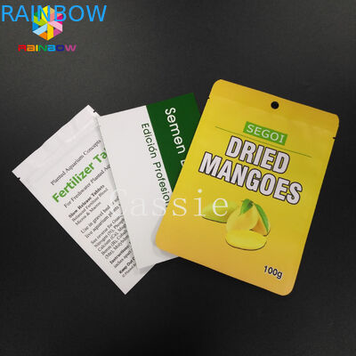 SGS / FDA Stand Up Pouch บรรจุภัณฑ์ความงามบนใบหน้าแผ่นมาสก์แพ็คเครื่องสำอางซีลสามด้าน