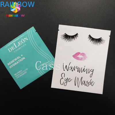 SGS / FDA Stand Up Pouch บรรจุภัณฑ์ความงามบนใบหน้าแผ่นมาสก์แพ็คเครื่องสำอางซีลสามด้าน