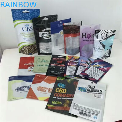 OEM กลิ่นพิสูจน์ถุงพลาสติกบรรจุภัณฑ์ Ziplock อลูมิเนียมฟอยล์ Cbd Gummy Bear หน่อเมล็ดกระเป๋า