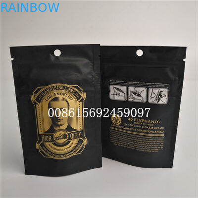 บรรจุภัณฑ์ถุงพลาสติกขนาดเล็กที่มีกลิ่นหลักฐานเก็บได้ Mylar Child resistant Bag