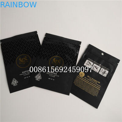 บรรจุภัณฑ์ถุงพลาสติกขนาดเล็กที่มีกลิ่นหลักฐานเก็บได้ Mylar Child resistant Bag