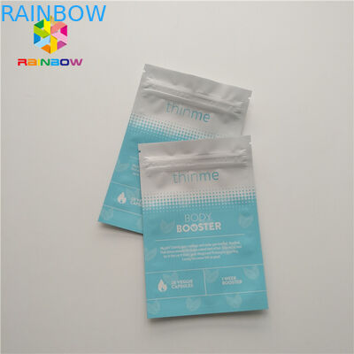 ใบหน้าตาหน้ากากถุงพลาสติกบรรจุภัณฑ์สามด้านปิดผนึกถุงแบนผิวมัน