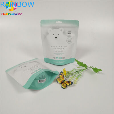 Body Scrub ศัสตราบรรจุภัณฑ์ถุงสีสันพิมพ์ความชื้นหลักฐาน Zip Lock Stand Up Pouch