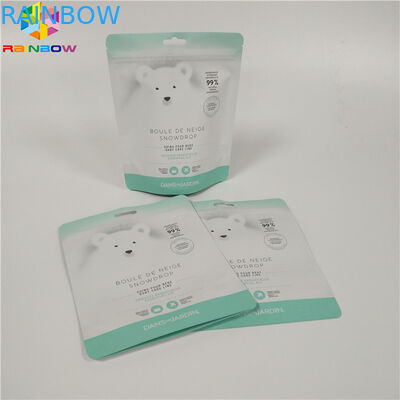 ถุงซิปขึ้นด้านบนซิปบรรจุภัณฑ์เกลืออาบน้ำอลูมิเนียมฟอยล์ถุงขัดผิว