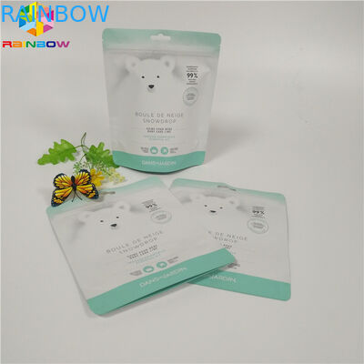 ถุงซิปขึ้นด้านบนซิปบรรจุภัณฑ์เกลืออาบน้ำอลูมิเนียมฟอยล์ถุงขัดผิว