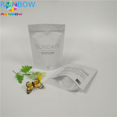 ถุงซิปขึ้นด้านบนซิปบรรจุภัณฑ์เกลืออาบน้ำอลูมิเนียมฟอยล์ถุงขัดผิว