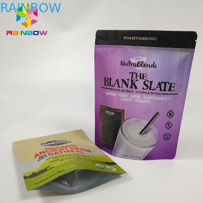 ผนึกถุงบรรจุภัณฑ์อลูมิเนียมฟอยล์ลุกขึ้นยืนกระเป๋าซิปล็อค Doypack