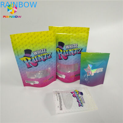 พิมพ์ CBD Candy Runtz ถุงบรรจุภัณฑ์ผนึก Ziplock ผนึกกลิ่นถุง Mylar