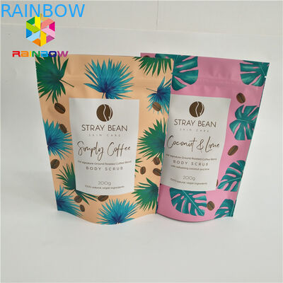 ลุกขึ้นยืนกระเป๋าซิปถุงพิมพ์แบบกำหนดเองถุงกาแฟพลาสติกบรรจุภัณฑ์อาหาร runtz บรรจุภัณฑ์เคลือบเงาความชื้น