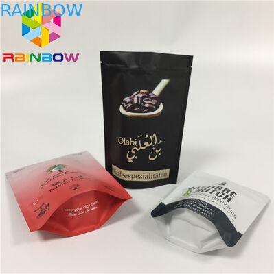 ถุงบรรจุภัณฑ์ฟอยล์ลามิเนตขององค์การอาหารและยาซิปยืนขึ้นกระเป๋าด้วยการพิมพ์กราเวีย