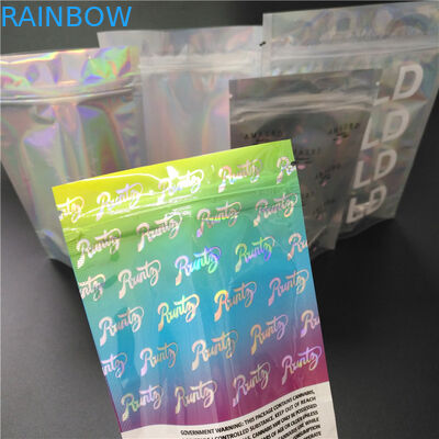 กระเป๋า Vape คาร์ทริดจ์ Packagi เกลือเครื่องเทศพิมพ์แวววาว Shinny กระเป๋าสีรุ้ง