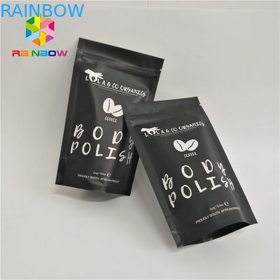 palstic ซิปลามิเนตถุงกาแฟสีขาวธรรมดายืนขึ้นกระเป๋าด้วย ziplock ฉีกรอยหยักบรรจุภัณฑ์สำหรับ 500 กรัม 1 กิโลกรัม 3 กิโลกรัม