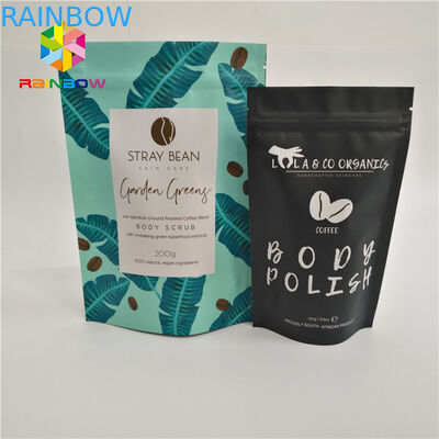 ถุงพลาสติกยืนขึ้นถุงซิปถุงพิมพ์แบบกำหนดเองกาแฟอาหาร runtz บรรจุภัณฑ์ด้านความชื้นมันวาว