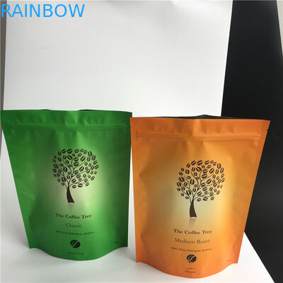 การพิมพ์แบบดิจิตอลยืนขึ้นถุง Ziplock บนกาแฟผนึกได้พร้อมวาล์ว 250 กรัม 500 กรัม 1 กิโลกรัม