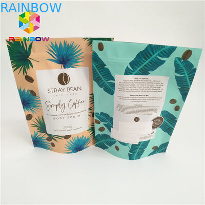 ลามิเนตฟอยล์ถุงฟอยล์ bas ลุกขึ้นยืนถุงบรรจุภัณฑ์ถุงพลาสติกพิมพ์แบบกำหนดเองถุงกาแฟพลาสติกขายร้อน